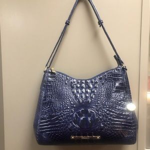 Brahmin Ink Blue Melbourne Shoulder Bag